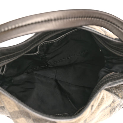 Burberry Shimmer Check Medium Fairby Hobo Pewter 5 of 10