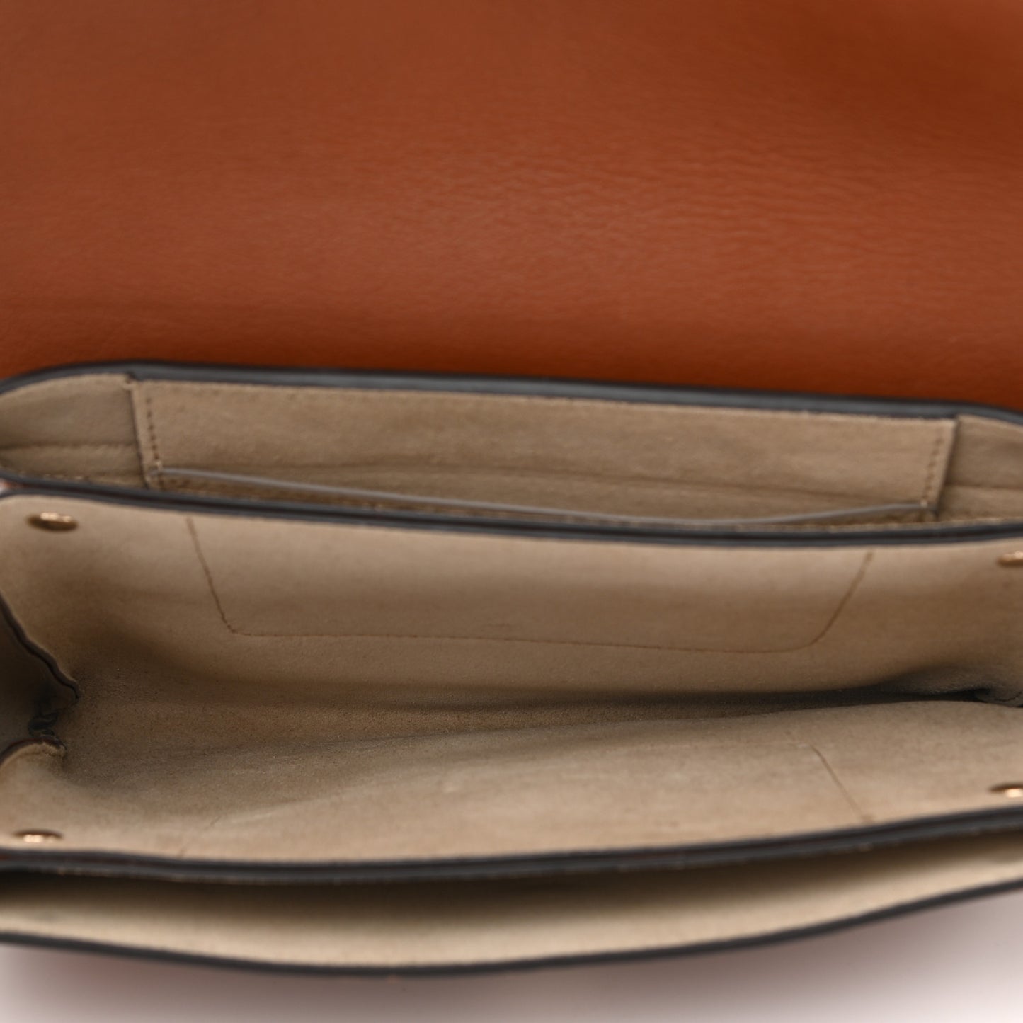 Suede Calfskin Small Faye Shoulder Bag Tobacco