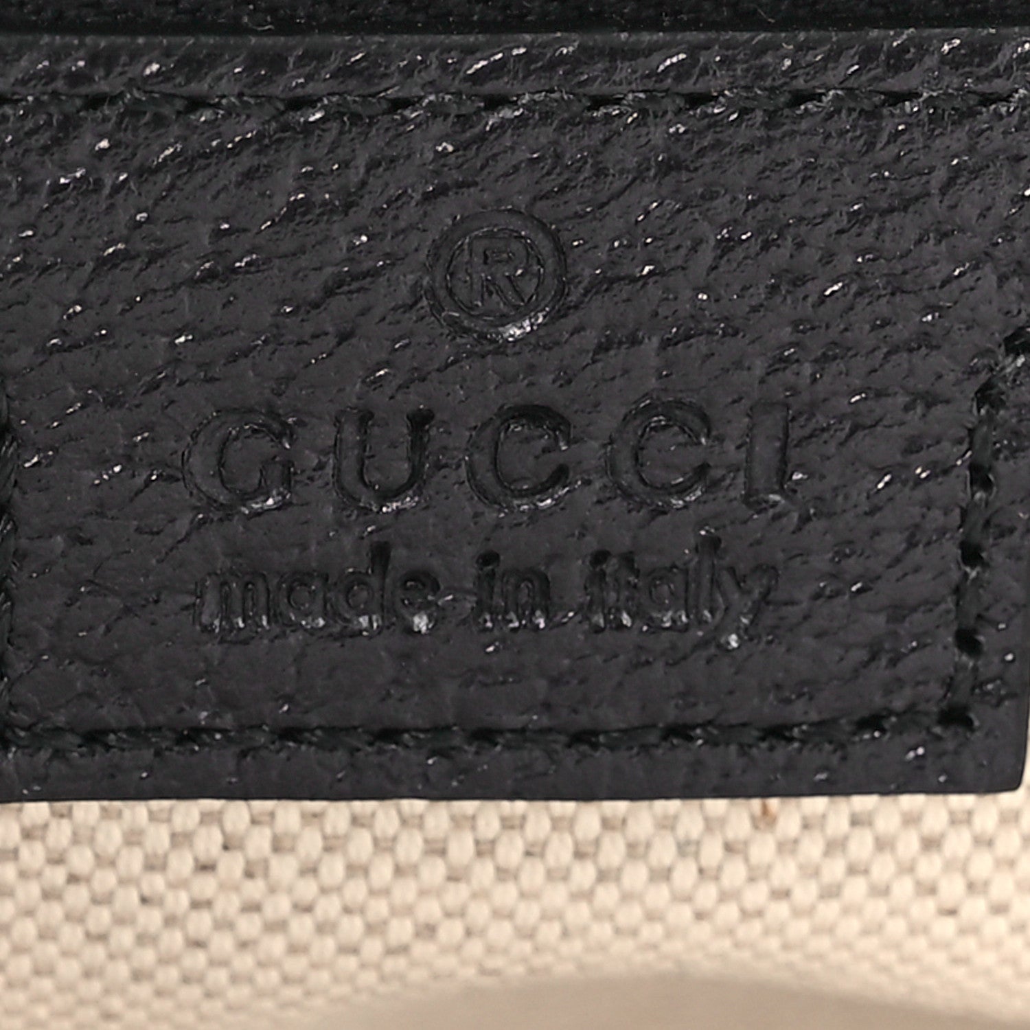 Gucci GG Supreme Monogram Textured Dollar Calfskin Web Small Ophidia Half Moon Hobo Beige Blue 7 of 11