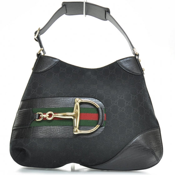 Monogram Web Hasler Hobo Black