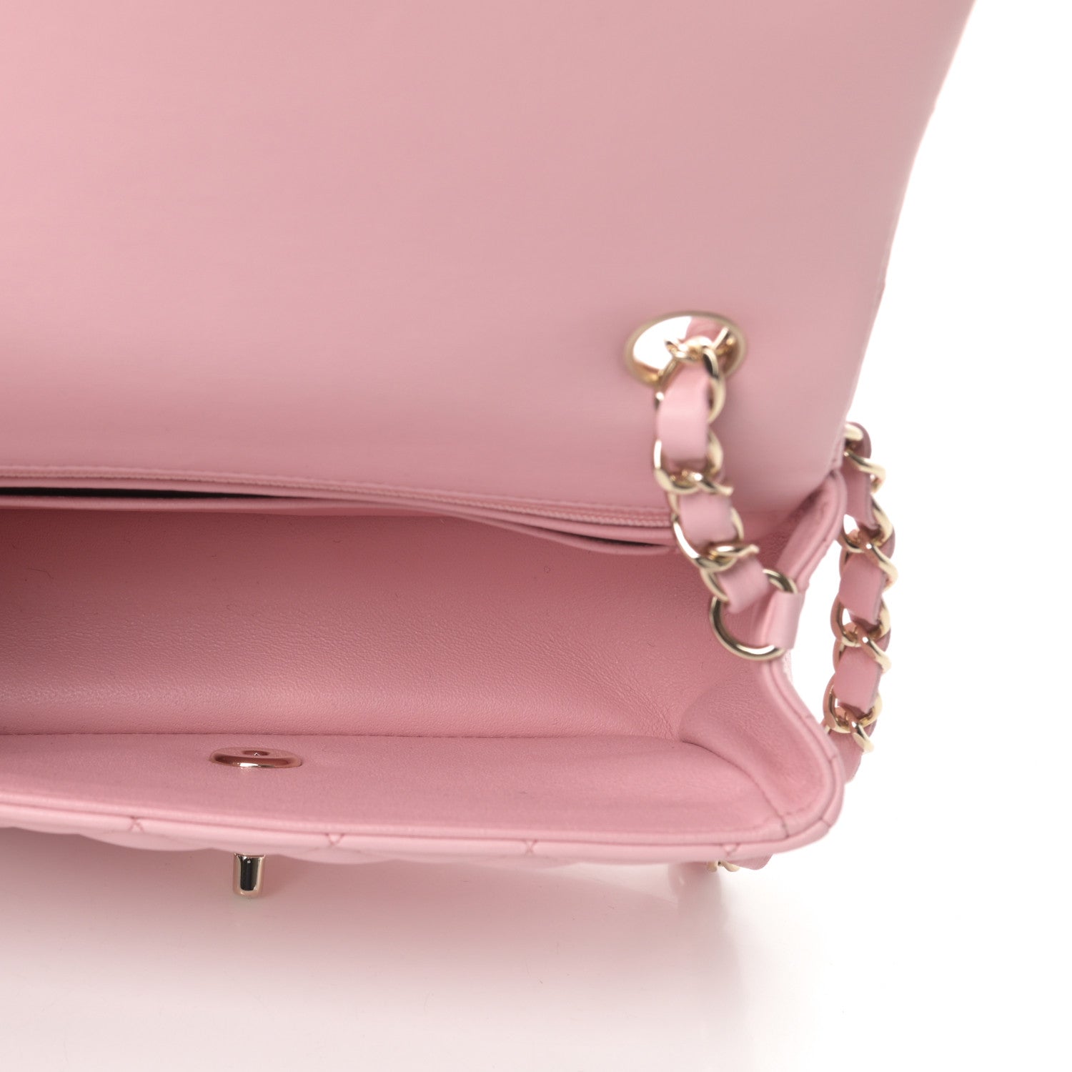 Chanel Lambskin Quilted Mini Rectangular Flap Pink 5 of 11
