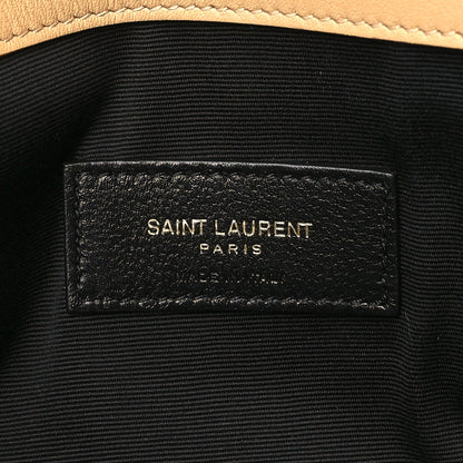 Saint Laurent Micro Raffia Uptown Pouch Natural Hay Blush 6 of 11