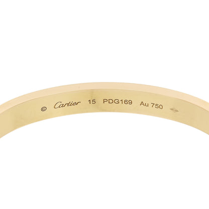 Cartier 18K Yellow Gold LOVE Bracelet 15 6 of 10