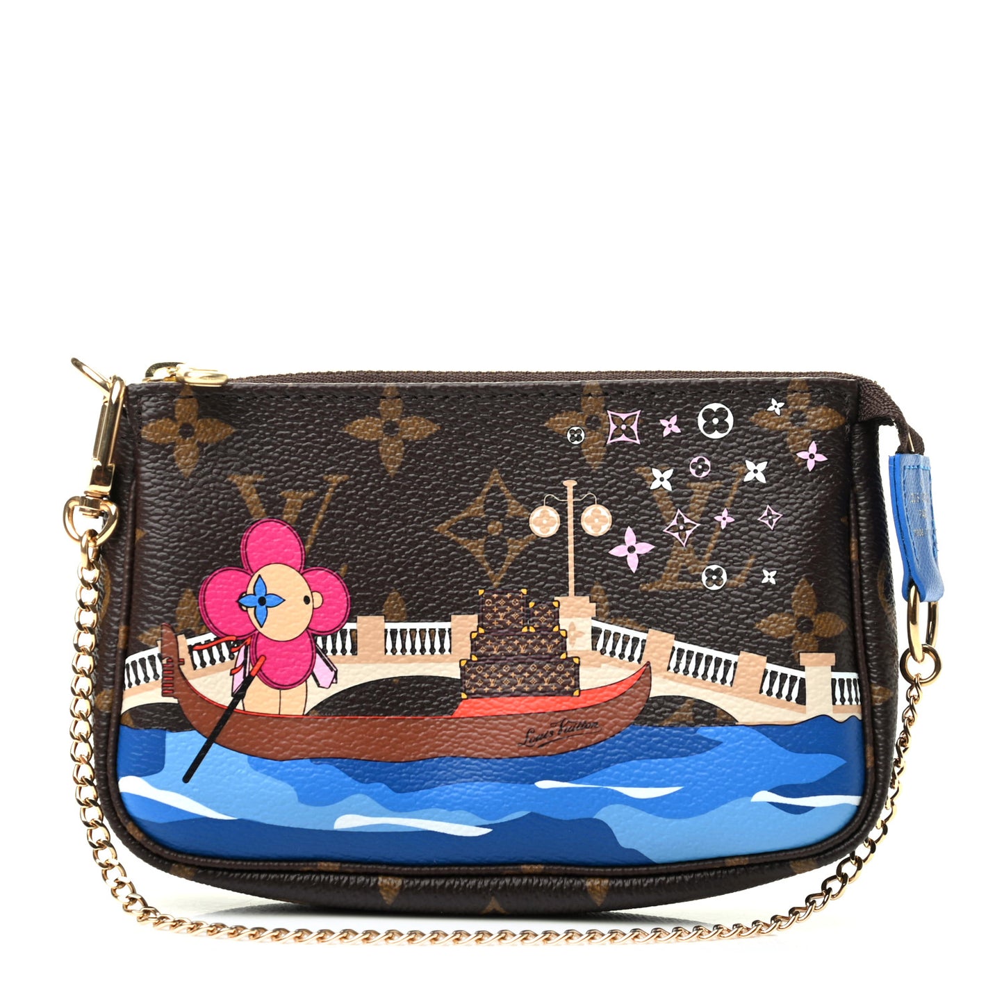 Monogram 2019 Christmas Animation Mini Venice Pochette Accessories Blue