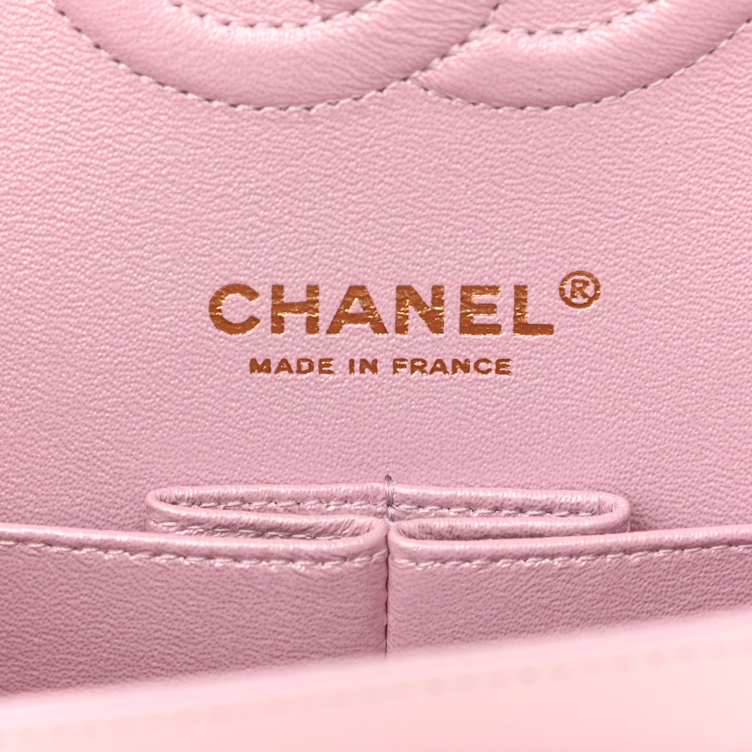 Chanel Iridescent Calfskin Quilted Medium Double Flap Light Pink 6 of 11