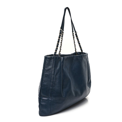 Chanel Caviar CC Timeless Shopping Tote Navy 3 of 11