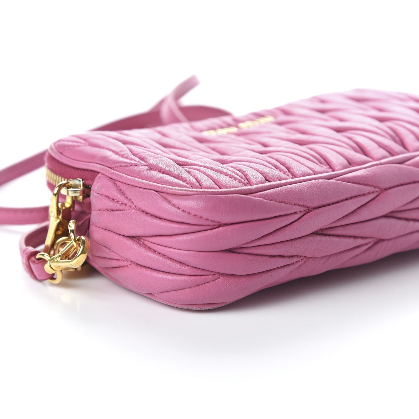 Nappa Matelasse Double Zip Chain Shoulder Bag Loto