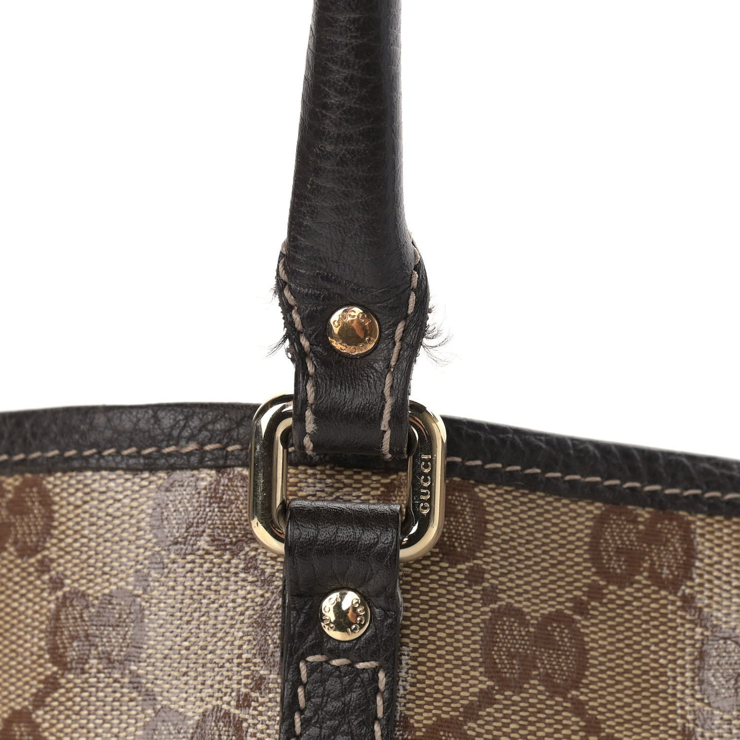 Crystal Monogram Medium Joy Tote Beige Ebony Testa di Moro