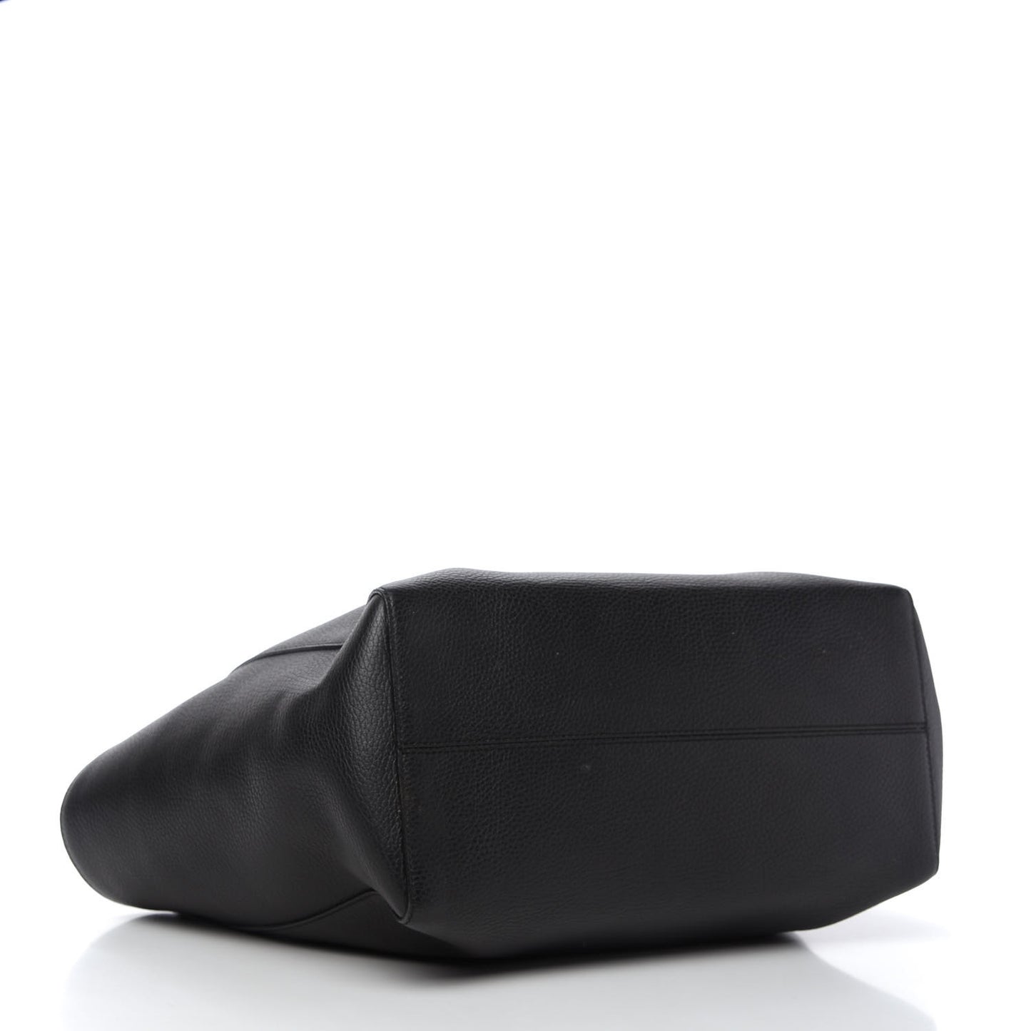 Pebbled Calfskin Medium Swing Tote Black