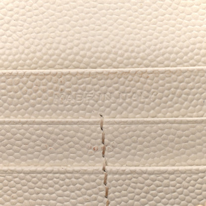 Saint Laurent Grain De Poudre Matelasse Chevron Monogram Chain Wallet White 7 of 16