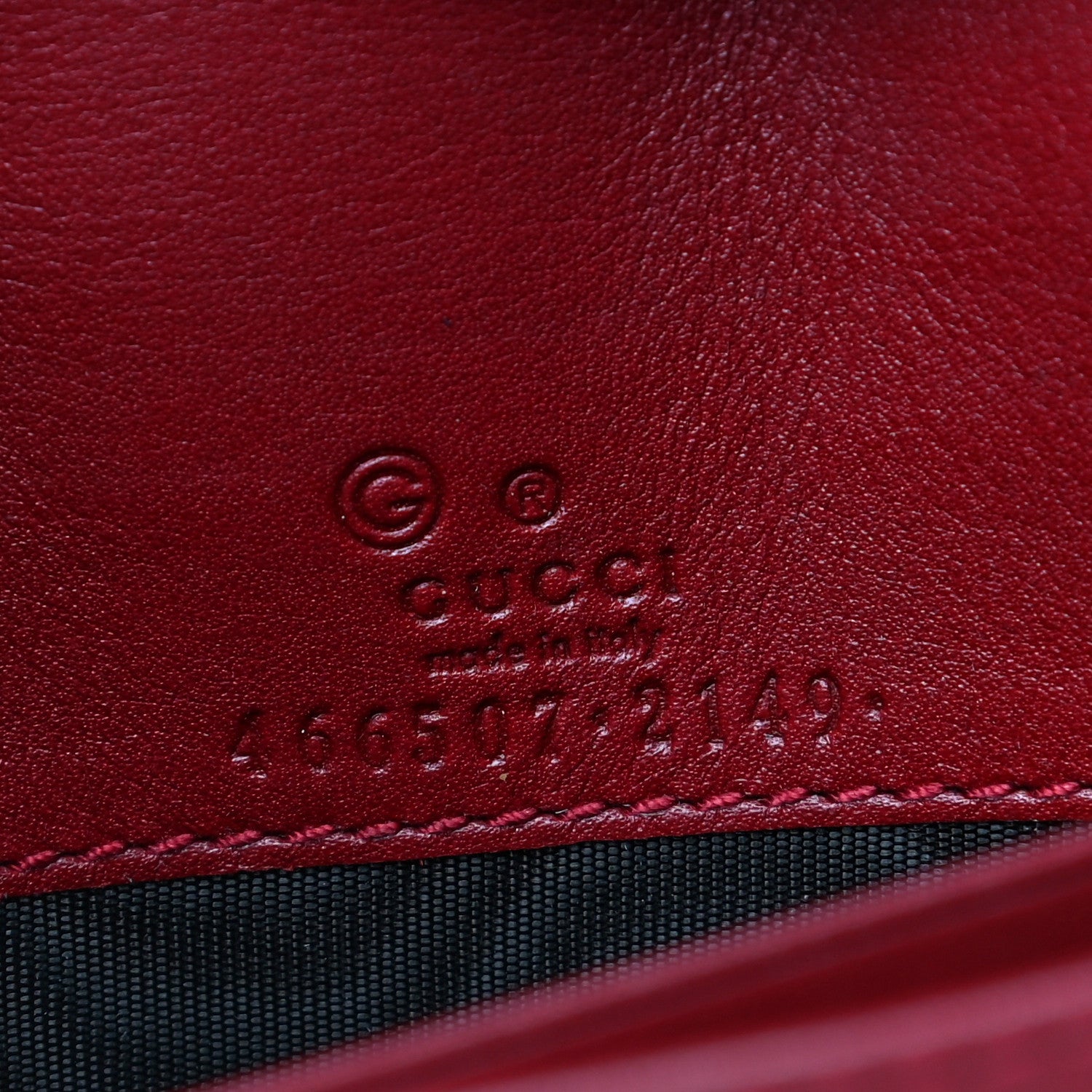 Gucci Microguccissima Crossbody Wallet Red 6 of 16