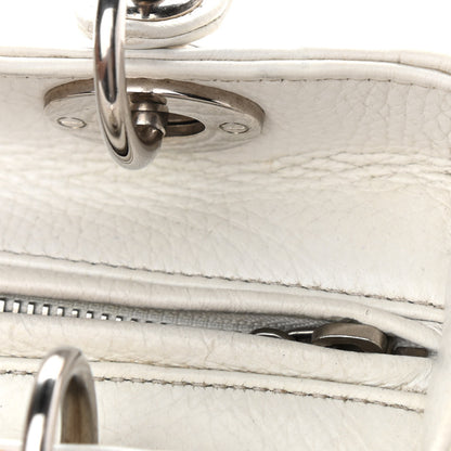 Christian Dior Deerskin Floral Printed Medium Lady Dior White 12 of 13