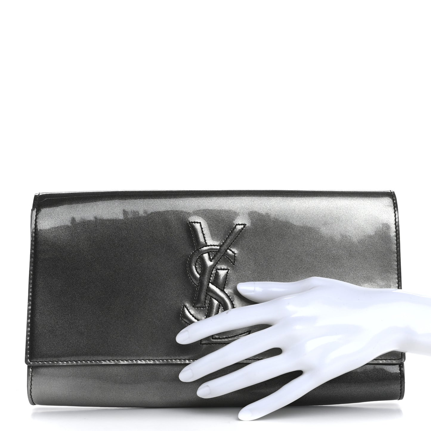 Patent Large Belle De Jour Clutch Grey