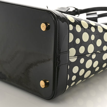 Louis Vuitton Vernis Kusama Infinity Dots Lockit MM Black 8 of 9
