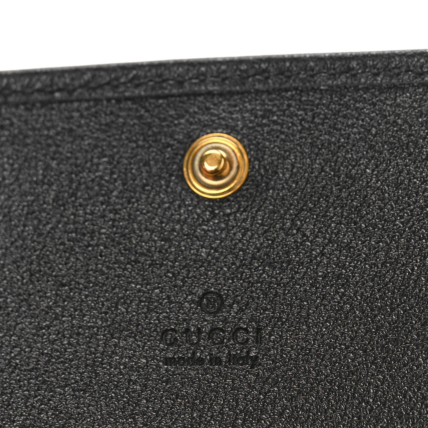 Wonka Grain Calfskin Diana Card Case Wallet Black