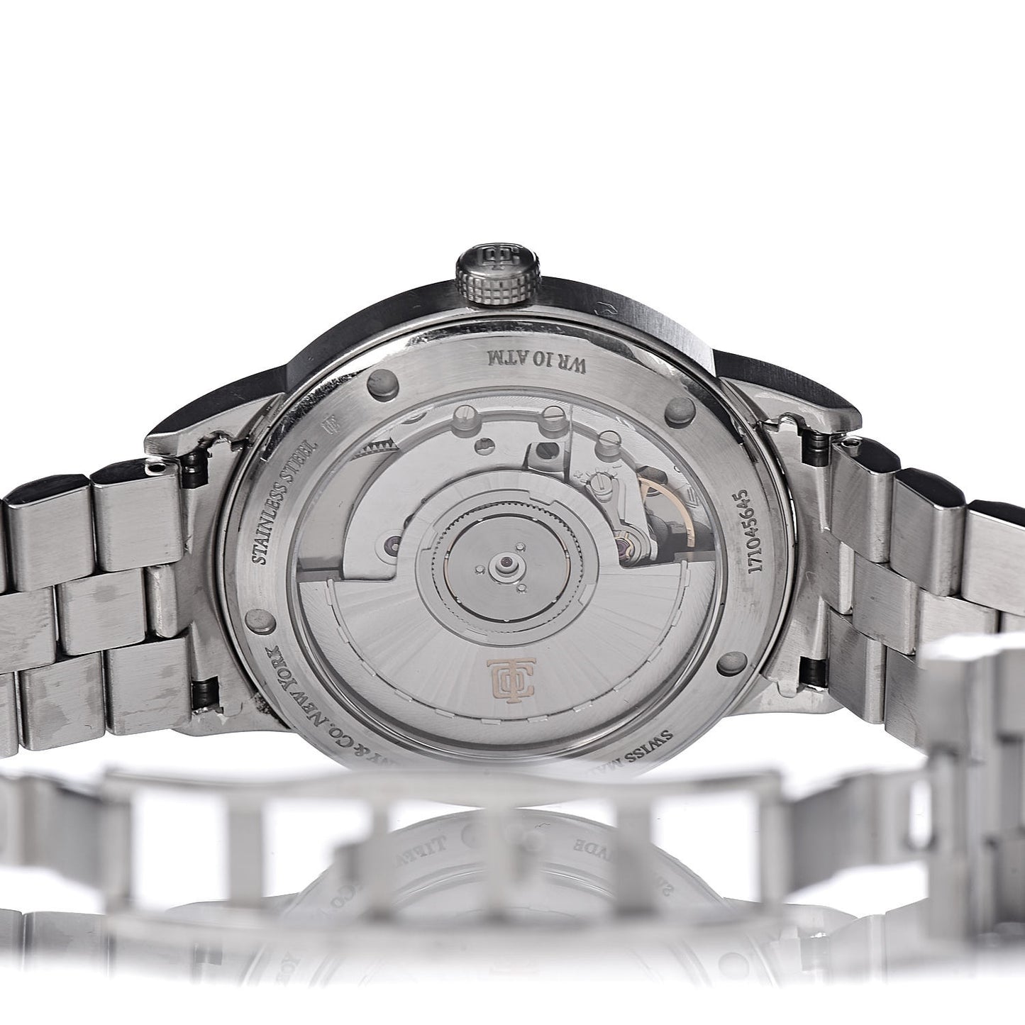 Stainless Steel Diamond 34mm CT60 3-Hand Automatic Watch Pink