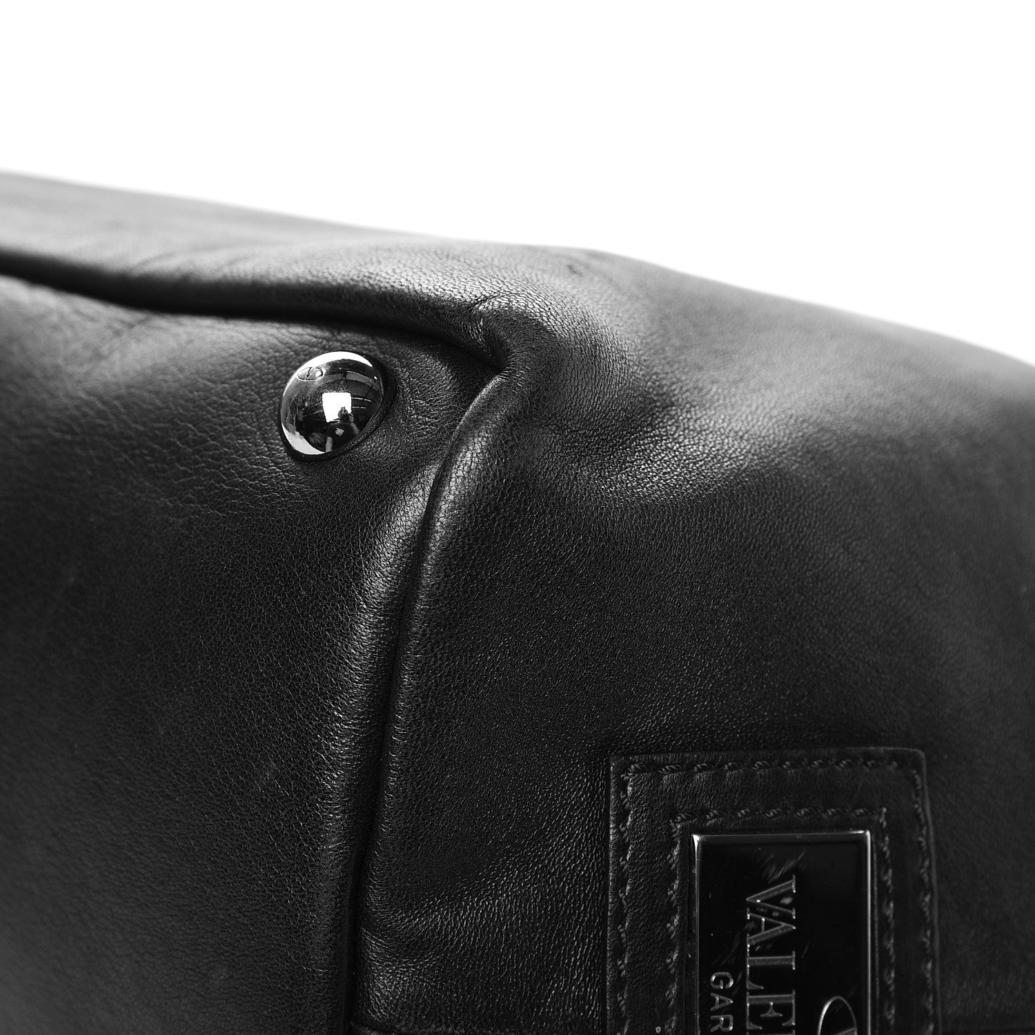 Valentino Garavani Nappa Studded Rosette Tote Black 12 of 16