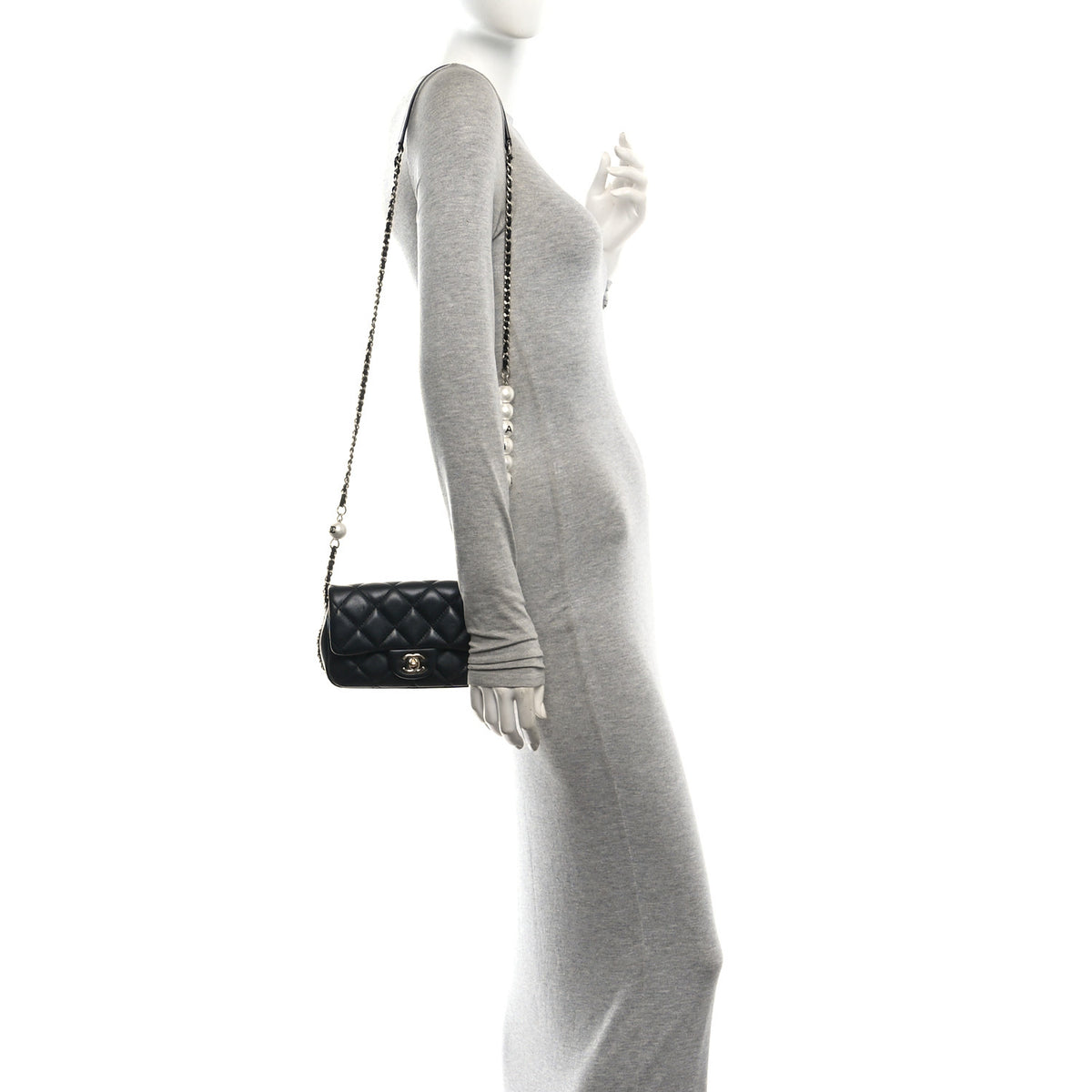 Chanel Lambskin Quilted Mini My Precious Flap Black 2 of 10