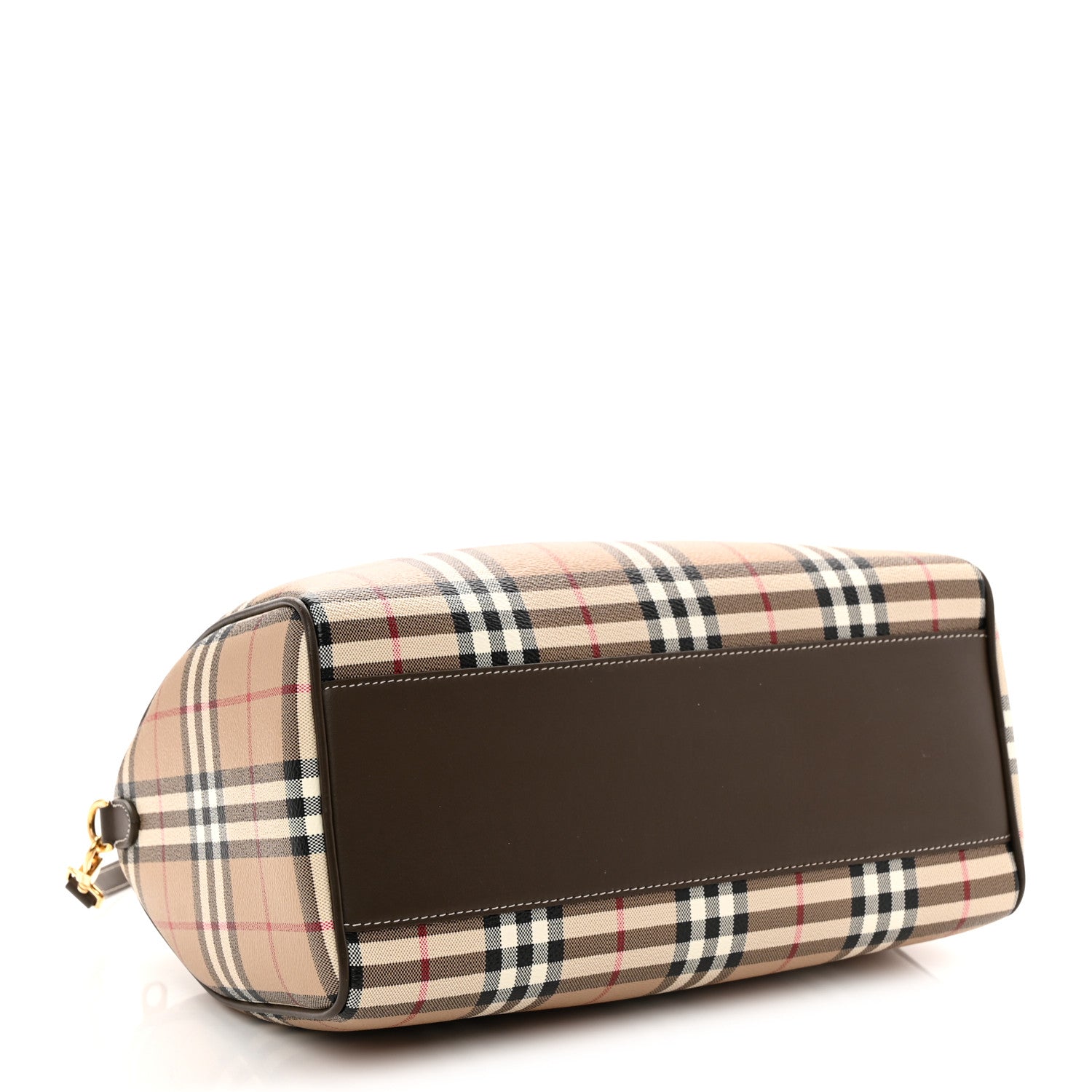 Burberry Horseferry Check Medium Bowling Bag Military 4 of 10