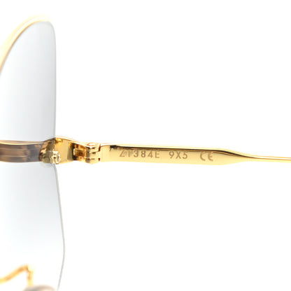 Louis Vuitton Metal Les Amants du Pont Neuf Sunglasses Z1384E Gold Black 6 of 8