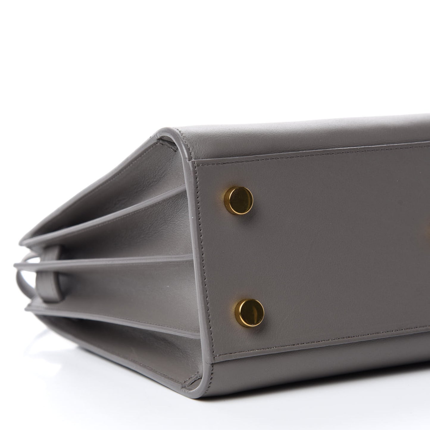 Grained Calfskin Baby Sac de Jour Fog
