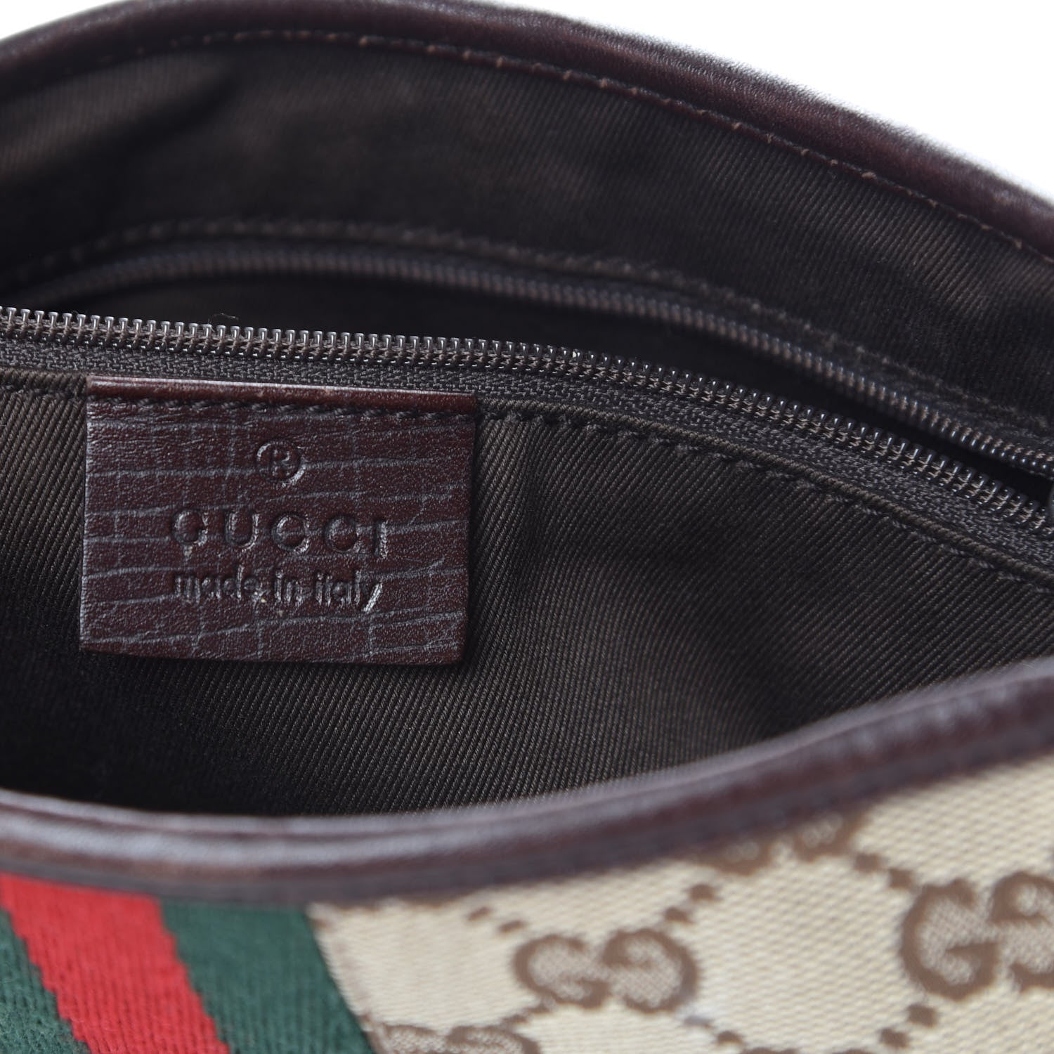 Gucci Monogram Web Small Jackie O Hobo Dark Brown 6 of 14