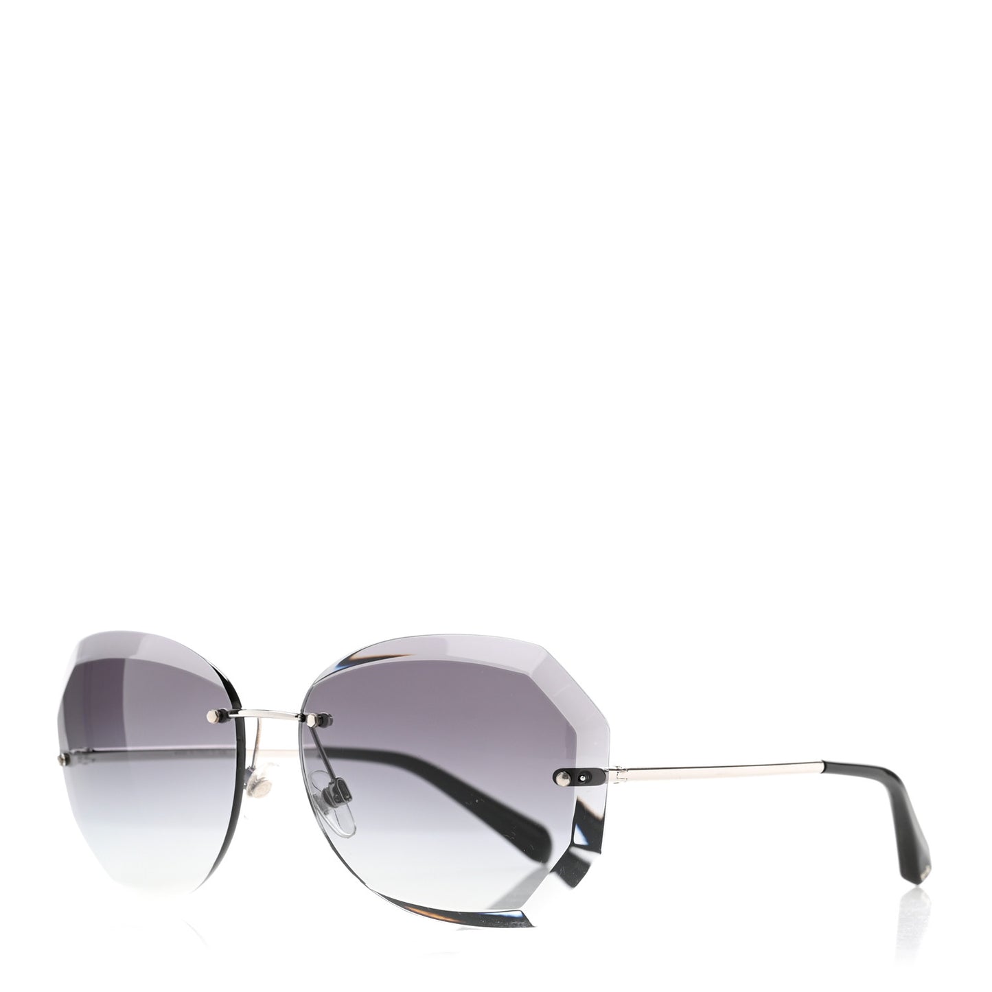 Metal Spring Round Sunglasses 4220 Silver