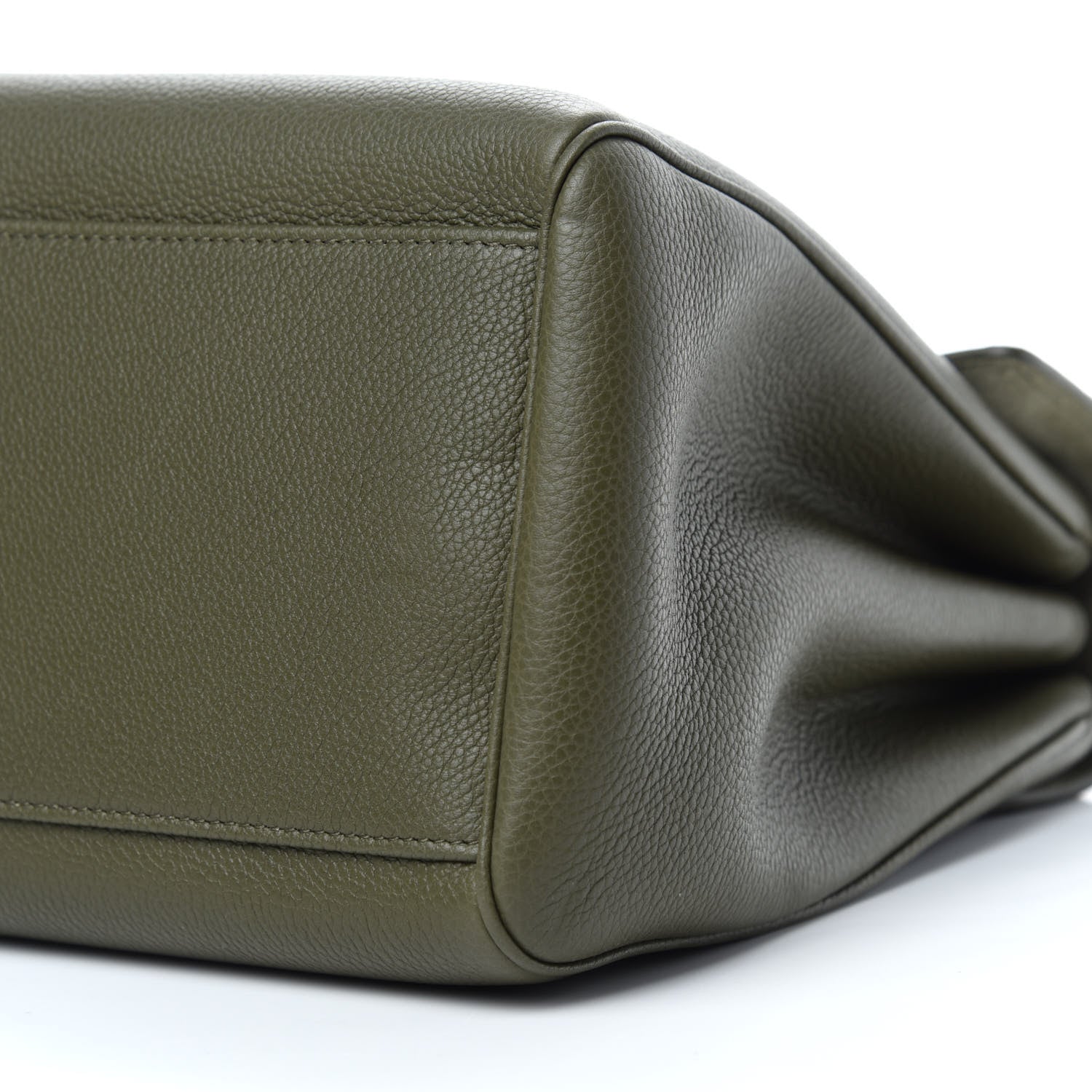 Celine Grained Calfskin Medium Soft 16 Bag Dark Olive 7 of 10