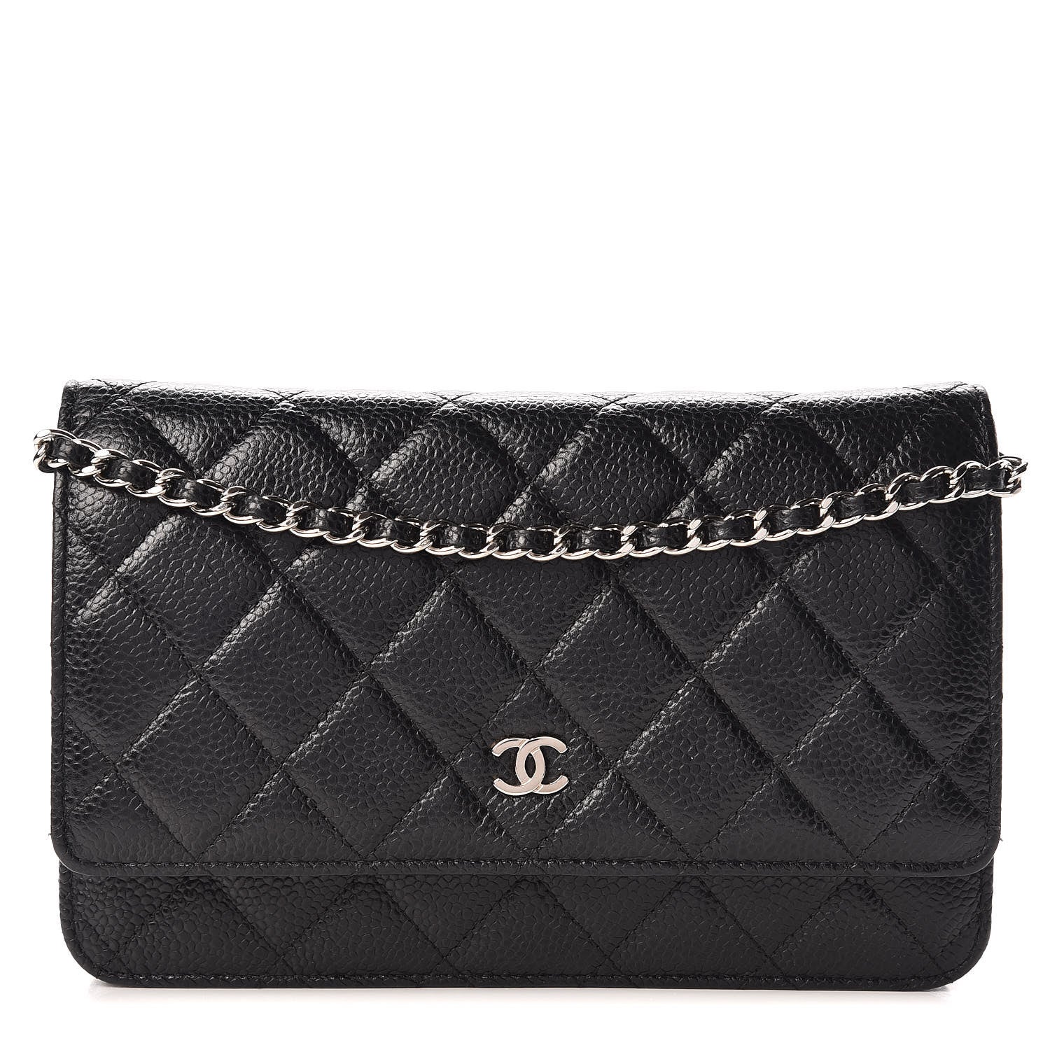 Chanel Caviar Quilted Wallet On Chain WOC Black 1 of 9