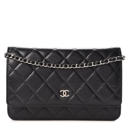 Chanel Caviar Quilted Wallet On Chain WOC Black 1 of 9