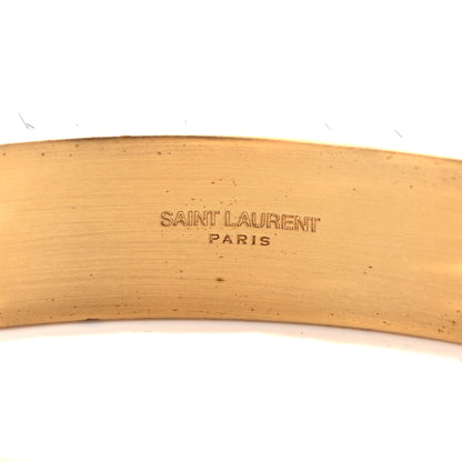 Saint Laurent Leopard Print Pony Effect Calfskin Monogram Bracelet 3 of 4
