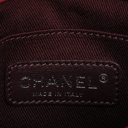 Chanel Iridescent Calfskin Quilted Small Gentle Square Boy Flap Red 6 of 12