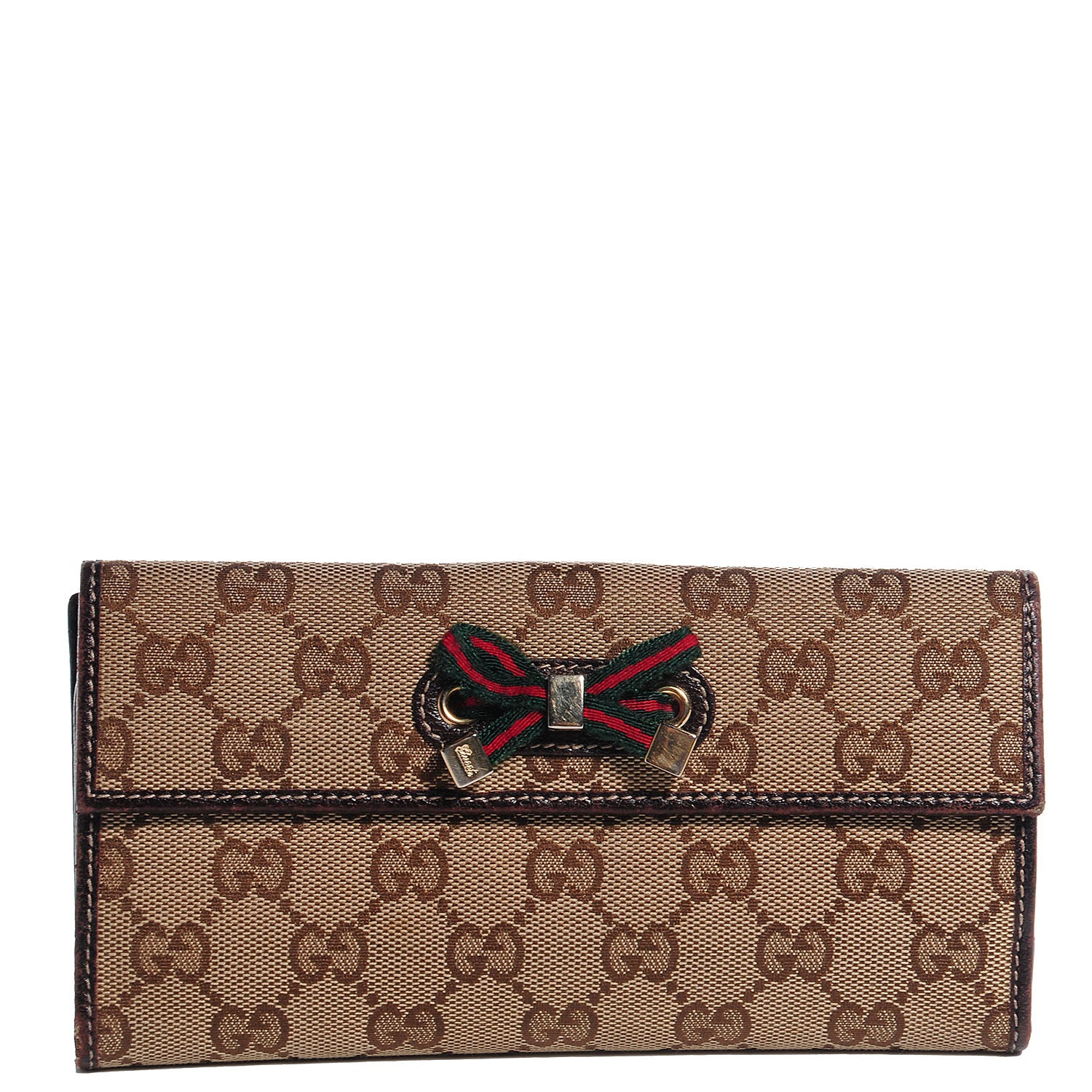 Gucci Monogram Princy Continental Wallet Brown 1 of 8