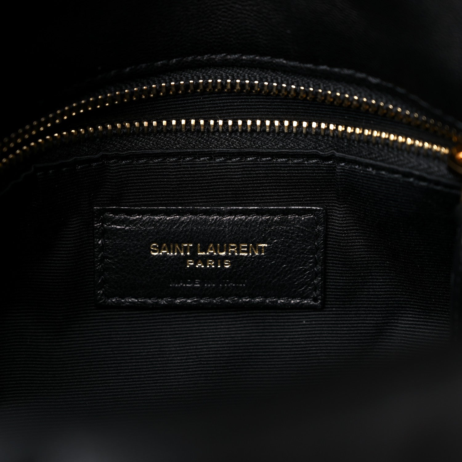 Saint Laurent Lambskin Quilted Small Loulou Puffer Monogram Chain Satchel Black 7 of 10