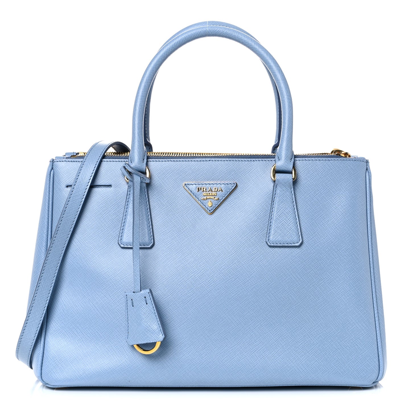 Saffiano Small Galleria Double Zip Tote Astrale