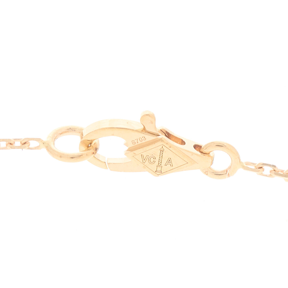 Van Cleef & Arpels 18K Rose Gold Sweet Alhambra Pendant Necklace 4 of 7