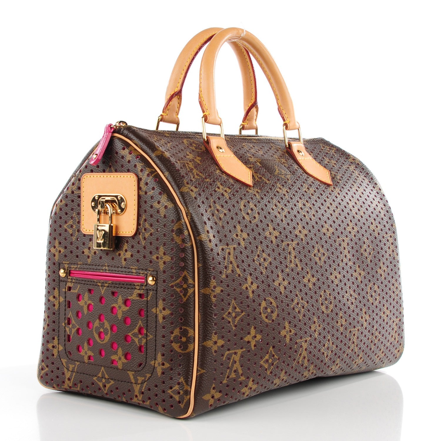 Louis Vuitton Monogram Perforated Speedy 30 Fuchsia 3 of 7
