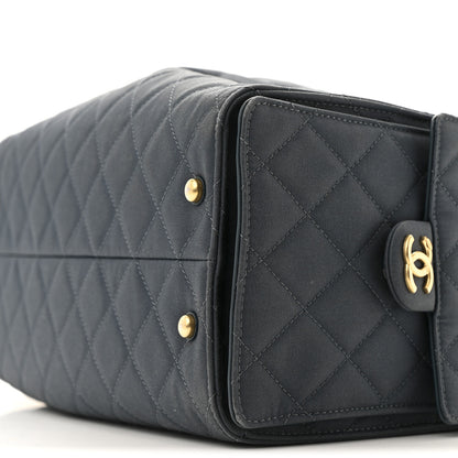 Chanel Canvas Quilted Medium Chanel 25 Handbag Dark Blue 11 of 14