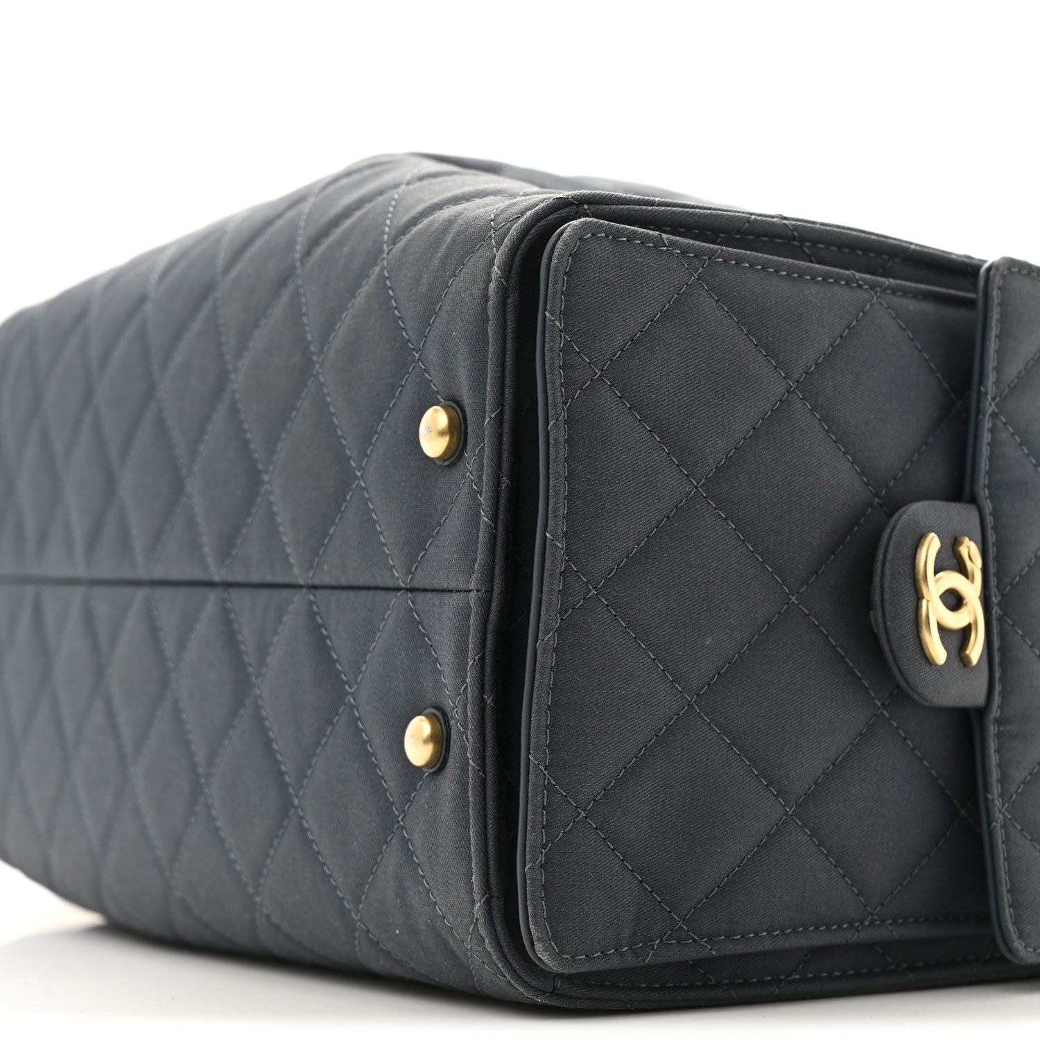 Chanel Canvas Quilted Medium Chanel 25 Handbag Dark Blue 1795717