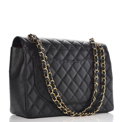 Chanel Caviar Quilted Maxi Double Flap Black 4 of 10