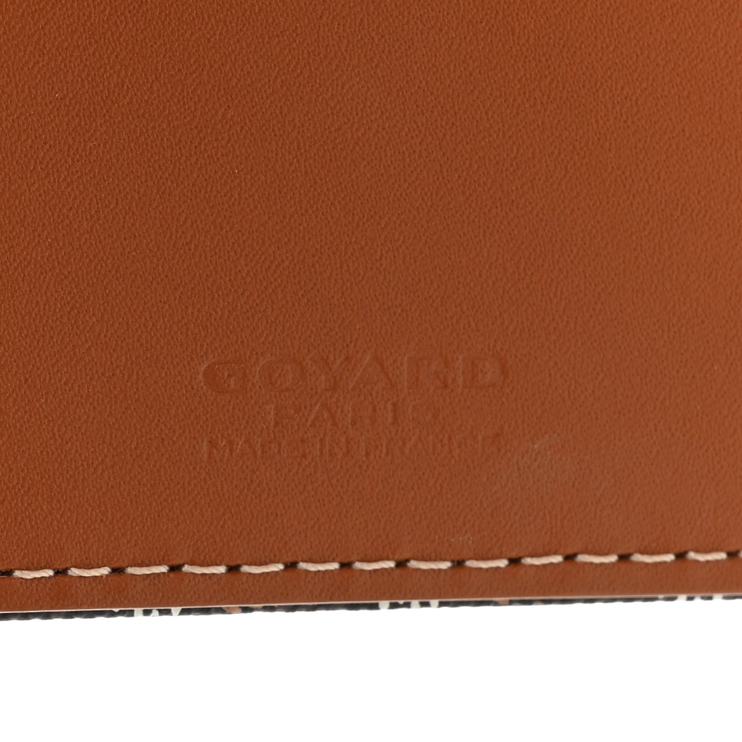 Goyardine Agenda Cover Black Gold