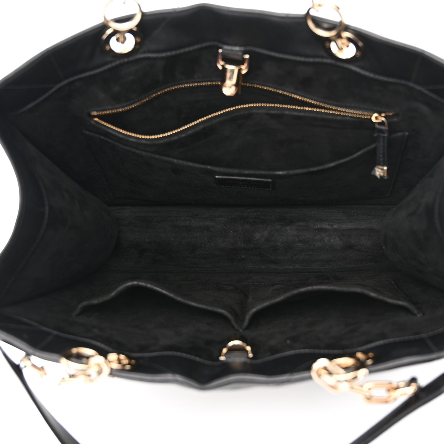Calfskin Archicannage Medium Essential Tote Black