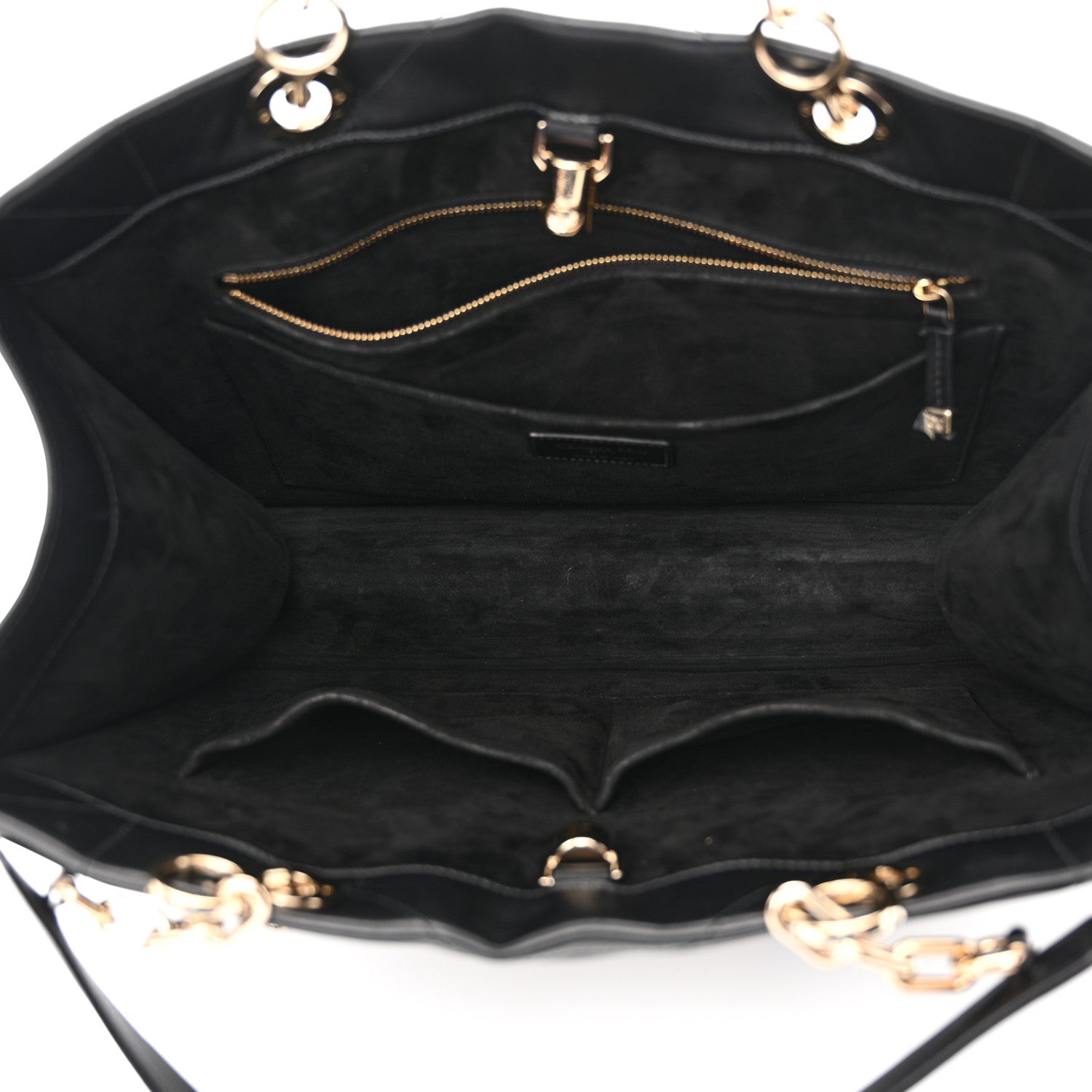 Christian Dior Calfskin Archicannage Medium Essential Tote Black 5 of 12