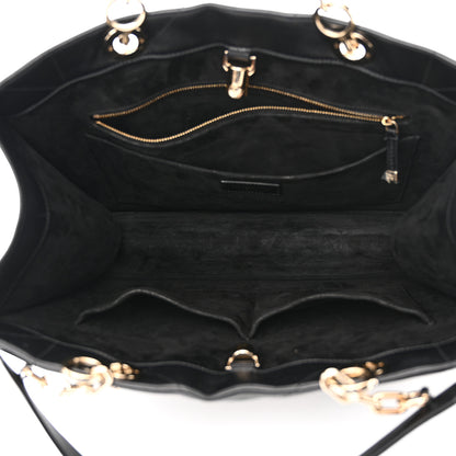 Christian Dior Calfskin Archicannage Medium Essential Tote Black 5 of 12