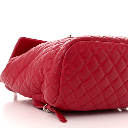 Chanel Lambskin Quilted Large Urban Spirit Backpack Red 9 of 10