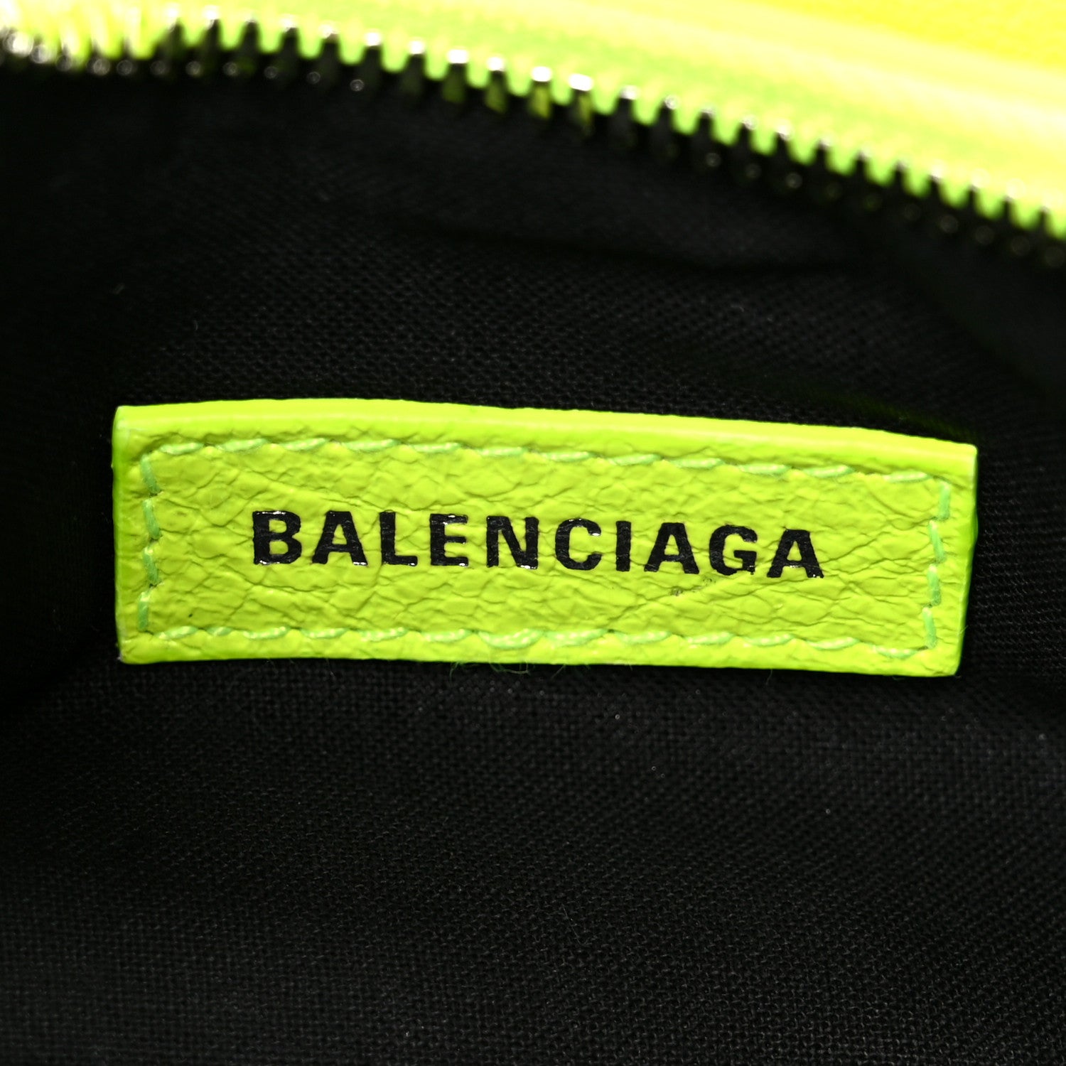 Balenciaga Agneau Arena Le Cagole Shoulder Bag XS Fluo Yellow 7 of 11