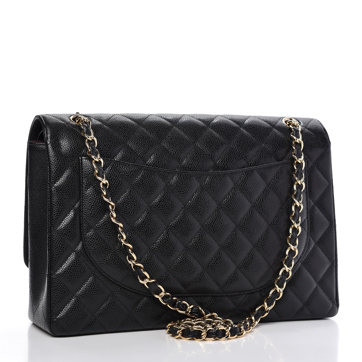 Chanel Caviar Quilted Maxi Double Flap Black 3 of 10