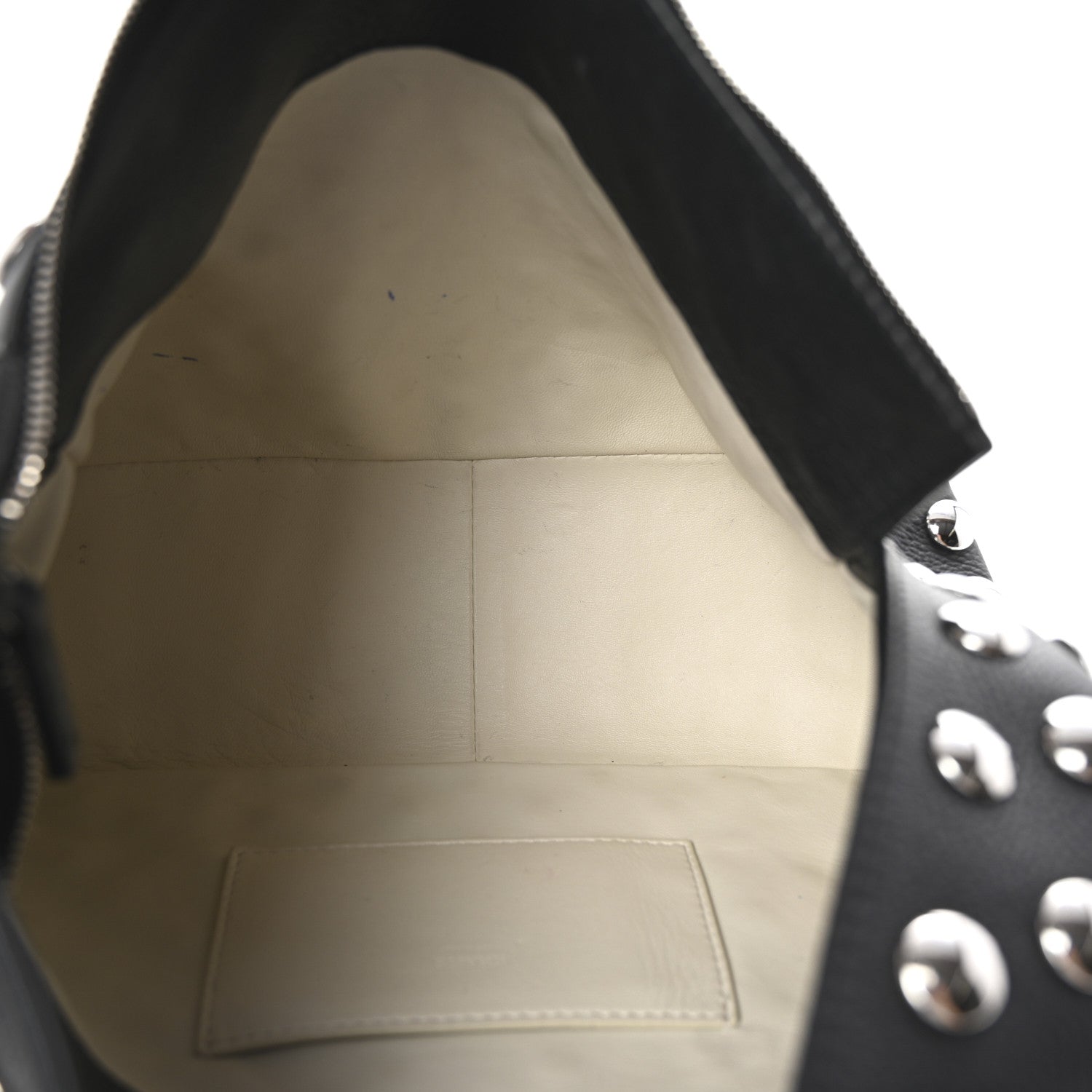 Khaite Pebbled Sport Calfskin Studded Elena Black 5 of 9