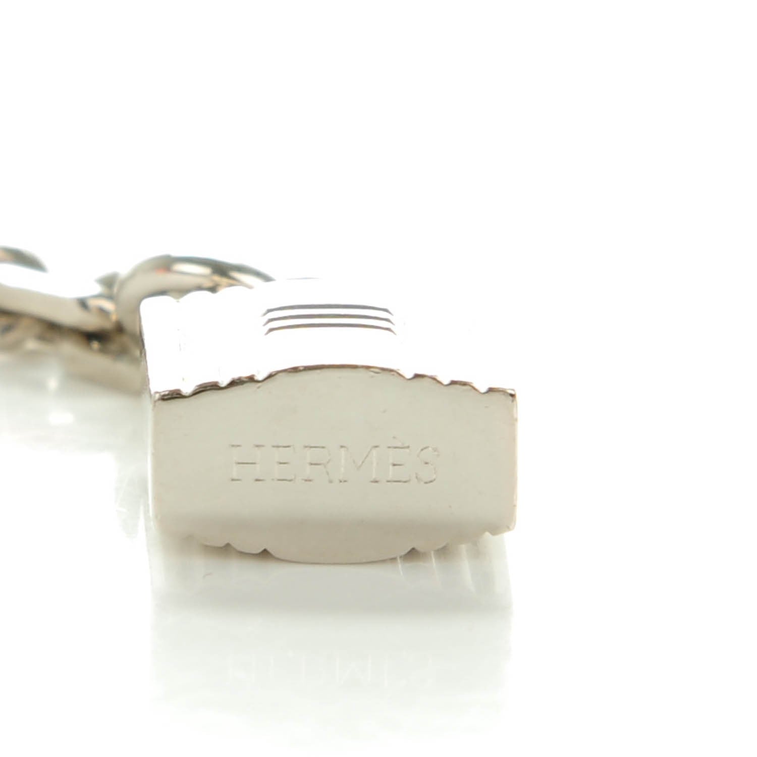Hermes Palladium Key and Lock Scarf Ring 3 of 5