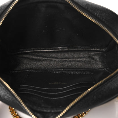 Saint Laurent SAINT LAURENT Grain De Poudre Matelasse Monogram Mini Lou Camera Bag Black 5 of 11